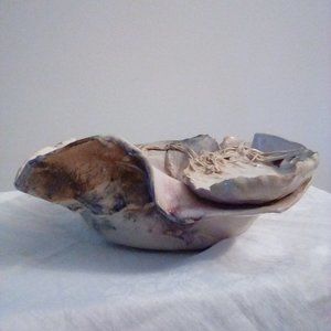 Ceramic Clay Shell Decorative Bowl